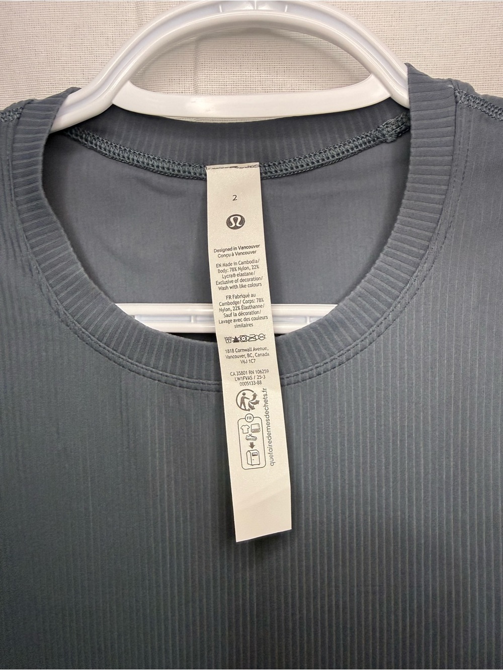NWT Lululemon All Aligned Sleeveless Ribbed Midi Dress - Size 2 Color OLBL - Picture 2 of 6